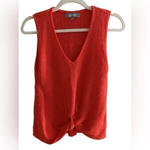 Marled Reunited Clothing Sleeveless Twist Front Knit Top XS